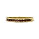 1 - Kathiryn 1.70 mm Red Garnet 11 Stone Wedding Band 