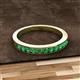 2 - Kathiryn 1.70 mm Emerald 11 Stone Wedding Band 