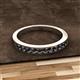 2 - Kathiryn 1.70 mm Black Diamond 11 Stone Wedding Band 