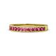 1 - Kathiryn 1.70 mm Pink Tourmaline 11 Stone Wedding Band 