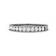 1 - Kathiryn 1.70 mm White Sapphire 11 Stone Wedding Band 