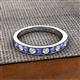 2 - Kathiryn 2.70 mm Tanzanite and Diamond 11 Stone Wedding Band 