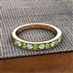 2 - Kathiryn 2.70 mm Peridot and Diamond 11 Stone Wedding Band 