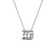 2 - Juliana Semi Mount Solitaire Pendant Necklace Setting 