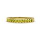 1 - Kathiryn 1.70 mm Yellow Diamond 11 Stone Wedding Band 