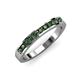 3 - Kathiryn 1.70 mm Lab Created Alexandrite 11 Stone Wedding Band 