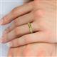 4 - Kathiryn 1.70 mm Yellow Diamond 11 Stone Wedding Band 