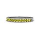 1 - Kathiryn 2.30 mm Yellow Diamond 11 Stone Wedding Band 