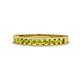 1 - Kathiryn 2.30 mm Yellow Diamond 11 Stone Wedding Band 