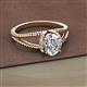 2 - Ana Desire Oval Cut Diamond Twist Rope Split Shank Engagement Ring 