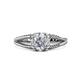 1 - Ana Desire Oval Cut Diamond Twist Rope Split Shank Engagement Ring 