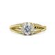 1 - Ana Desire Oval Cut Diamond Twist Rope Split Shank Engagement Ring 