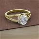 2 - Ana Desire Oval Cut Diamond Twist Rope Split Shank Engagement Ring 
