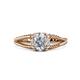 1 - Ana Desire Oval Cut Diamond Twist Rope Split Shank Engagement Ring 