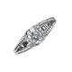 3 - Ana Desire Oval Cut Diamond Twist Rope Split Shank Engagement Ring 