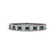 1 - Kathiryn 1.70 mm Diamond and Lab Created Alexandrite Wedding Band 