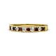 1 - Kathiryn 1.70 mm Red Garnet and Lab Grown Diamond 11 Stone Wedding Band 