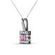 2 - Angela Pink Sapphire and Diamond Pendant 
