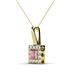 2 - Angela Pink Sapphire and Diamond Pendant 