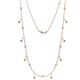 1 - Belina (17 Stn/2mm) Yellow and White Diamond Drop Station Necklace 