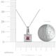 4 - Angela Rhodolite Garnet and Diamond Pendant 