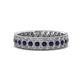 1 - Cailyn Blue Sapphire Three Row Eternity Band 