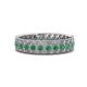 1 - Cailyn Emerald Three Row Eternity Band 