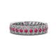1 - Cailyn Ruby Three Row Eternity Band 