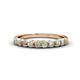 1 - Clara 3.00 mm Opal 10 Stone Wedding Band 