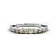 1 - Clara 3.00 mm Opal 10 Stone Wedding Band 