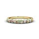 1 - Clara 3.00 mm Opal 10 Stone Wedding Band 