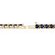 2 - Cliona 3.30 mm Blue Sapphire Eternity Tennis Bracelet 
