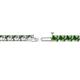 2 - Cliona 3.30 mm Green Garnet Eternity Tennis Bracelet 