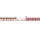 2 - Cliona 3.30 mm Rhodolite Garnet Eternity Tennis Bracelet 