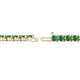 2 - Cliona 3.30 mm Emerald Eternity Tennis Bracelet 