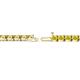 2 - Cliona 3.30 mm Yellow Sapphire Eternity Tennis Bracelet 