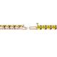 2 - Cliona 3.30 mm Yellow Sapphire Eternity Tennis Bracelet 