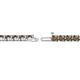 2 - Cliona 3.30 mm Smoky Quartz Eternity Tennis Bracelet 