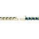 2 - Cliona 3.30 mm London Blue Topaz Eternity Tennis Bracelet 