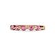 1 - Keva 2.60 mm Rhodolite Garnet 5 Stone Wedding Band 