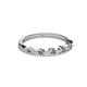 2 - Keva 2.60 mm Diamond 5 Stone Wedding Band 