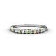 1 - Clara 2.50 mm Opal 10 Stone Wedding Band 