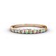 1 - Clara 2.50 mm Opal 10 Stone Wedding Band 