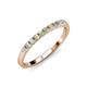 3 - Clara 2.50 mm Opal 10 Stone Wedding Band 