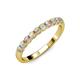4 - Clara 3.00 mm Opal 10 Stone Wedding Band 