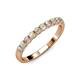 4 - Clara 3.00 mm Opal 10 Stone Wedding Band 