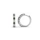 1 - Raya Round Diamond and Lab Created Alexandrite Hoop Earrings 
