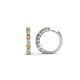 1 - Raya Round Citrine and Lab Grown Diamond Hoop Earrings 