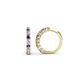 1 - Raya Round Iolite and Lab Grown Diamond Hoop Earrings 