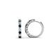 1 - Raya Round London Blue Topaz and Lab Grown Diamond Hoop Earrings 